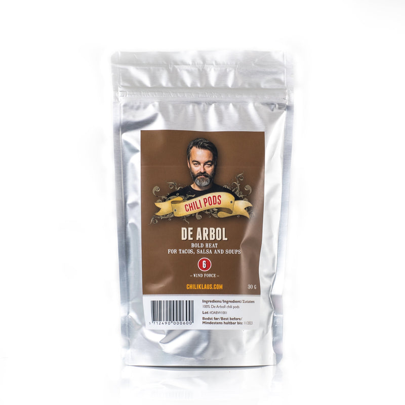 de arbol tørret chili